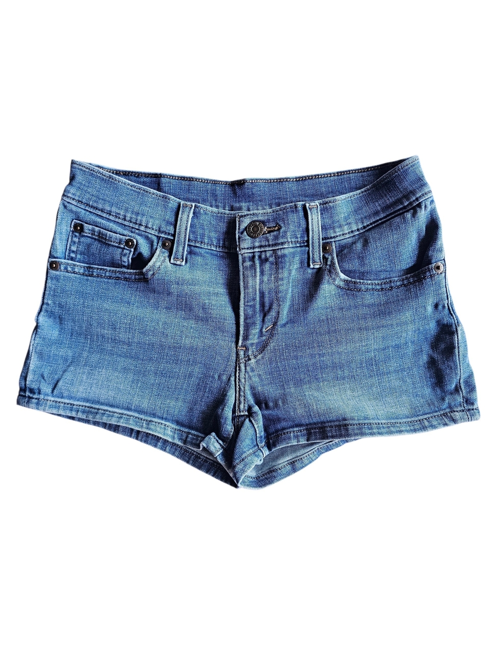 Levi Women’s Light Blue Denim Jean Shorts